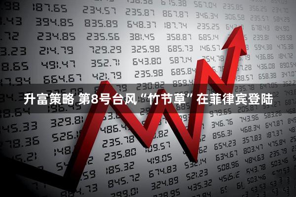 升富策略 第8号台风“竹节草”在菲律宾登陆