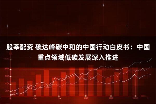 股莘配资 碳达峰碳中和的中国行动白皮书：中国重点领域低碳发展深入推进